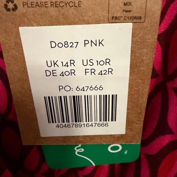 Boden Pink Patterned Wrap Maxi Dress - Picture 3 of 3